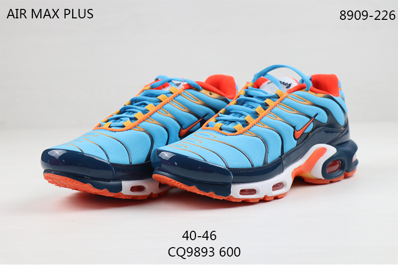 2020 Nike Air Max TN Plus Sea Blue Orange Shoes - Click Image to Close